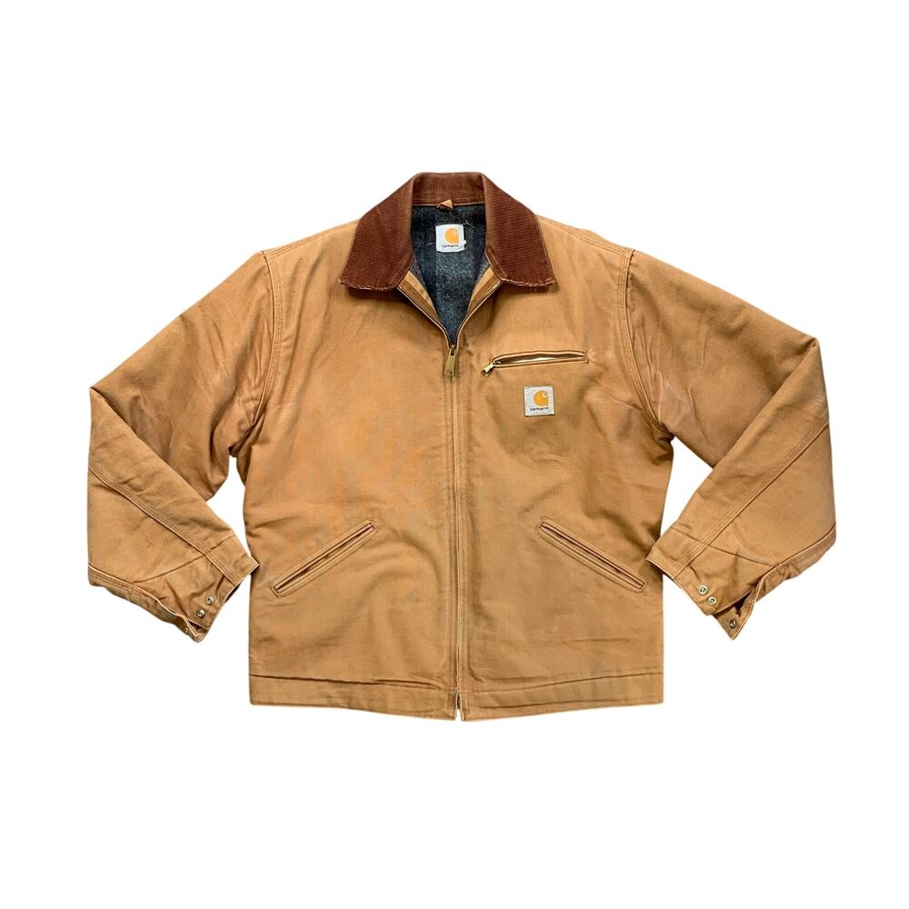 Vintage Carhartt Jacket Mens XL Brown Detroit Full Zip Blanket Lined Rugged Work